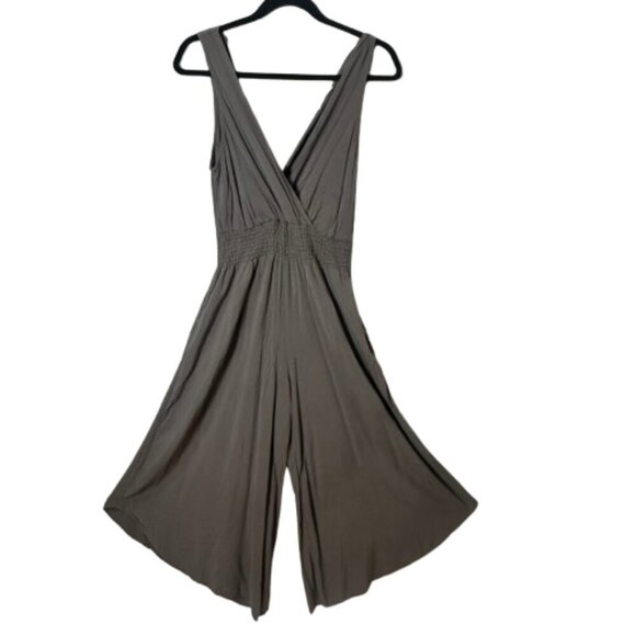 Ooh La Luxe Pants - Ooh La Luxe Boutique Wide Leg Cropped Romper Jumpsuit Size Medium